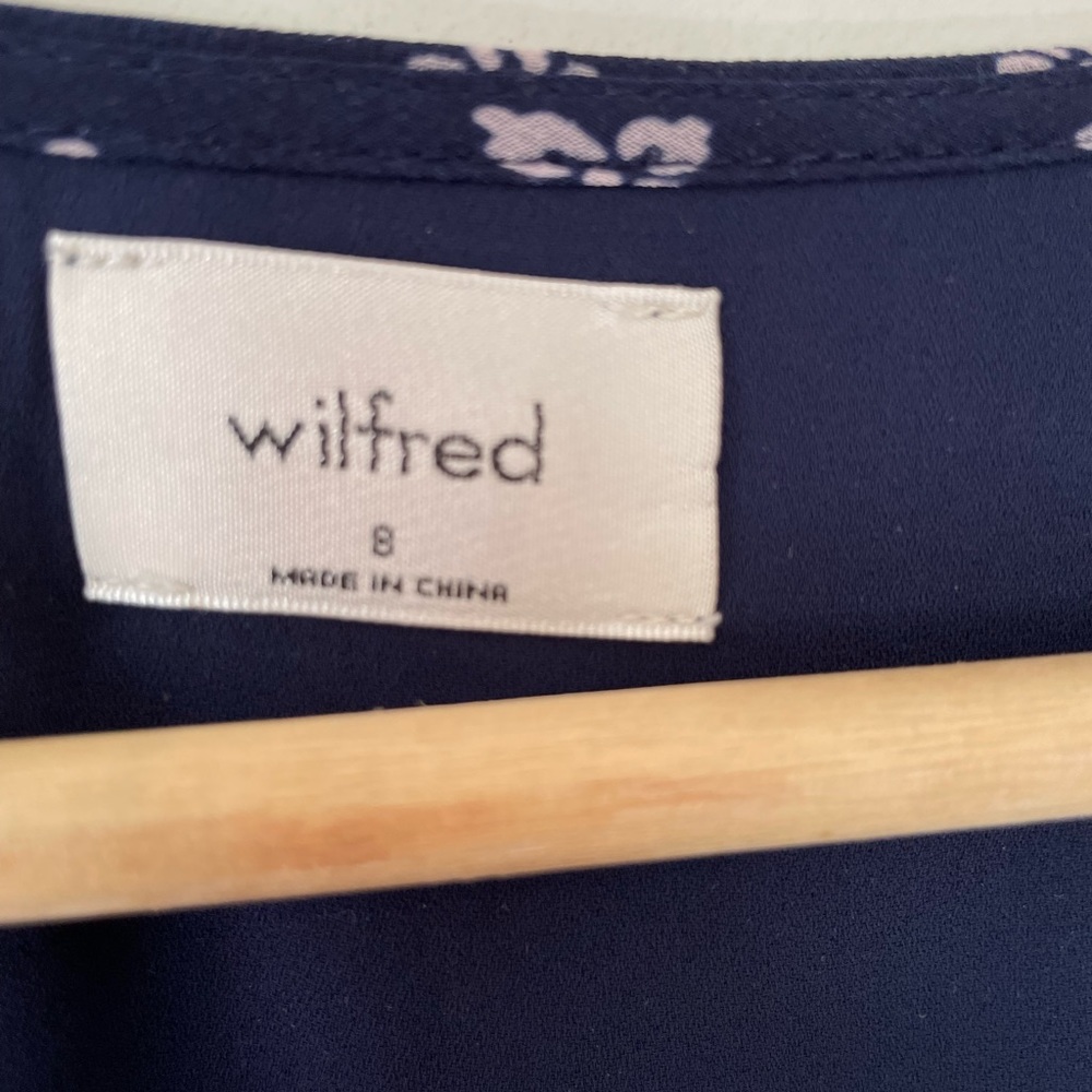 Wilfred | Button-Front | Short-Sleeve | A-line dress | classic Navy/Magnolia - Picture 6 of 8